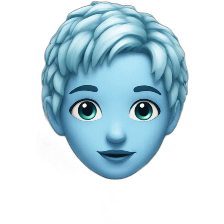 faery white with blue hair emoji