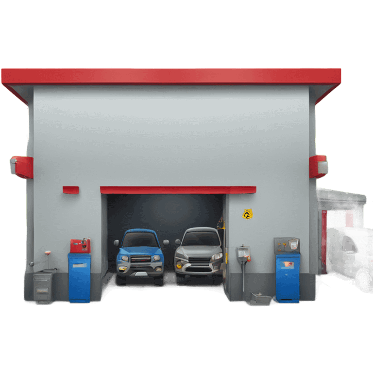 auto repair station front view  emoji