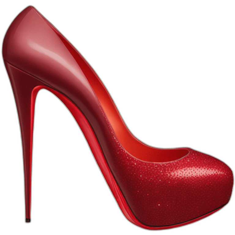 Louboutin red sole emoji