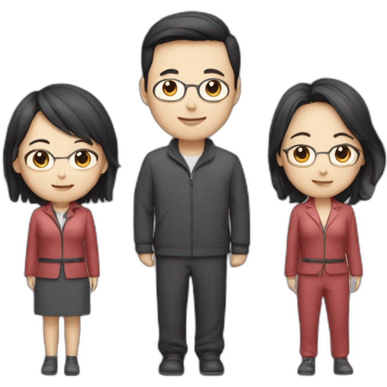 3 great data heros, 2 females (one chinese, one british german), 1 male (korean) emoji