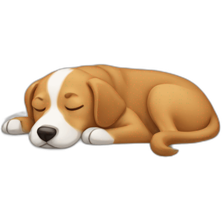 Sleeping-dog emoji