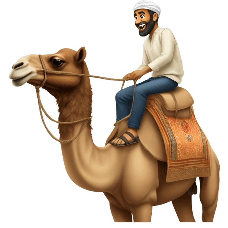 Mohammed Salas on a camel emoji