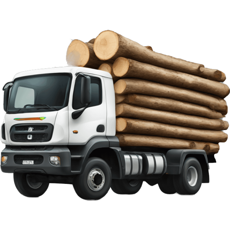 forest forwarder truck with timber emoji