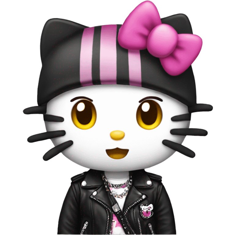 Hello kitty but punk  emoji