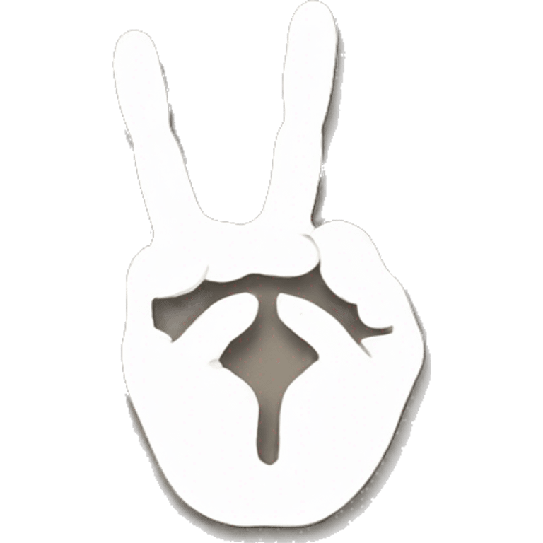 Peace symbol toes emoji