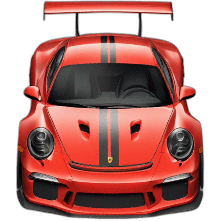 Red Porsche 911 GT3 RS  emoji