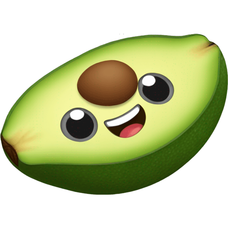 Avocado running  emoji