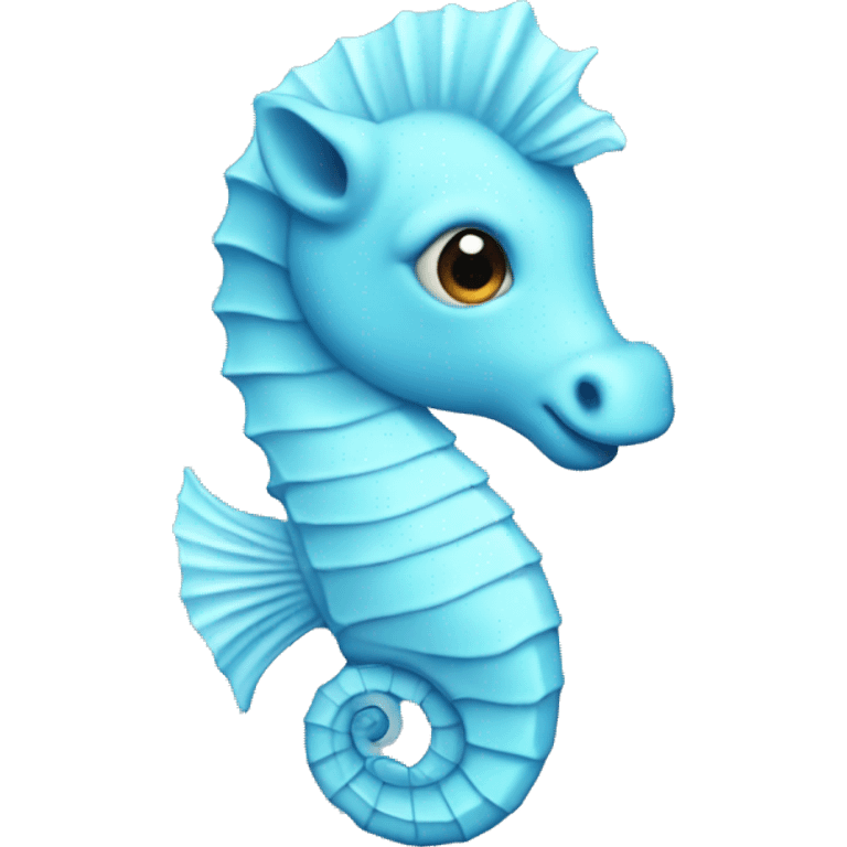 pastel blue seahorse emoji