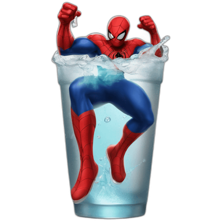 Spider man drink coca emoji