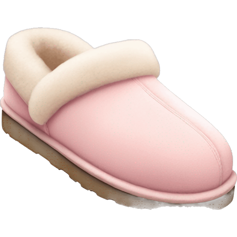 Cute light pink Ugg slippers emoji