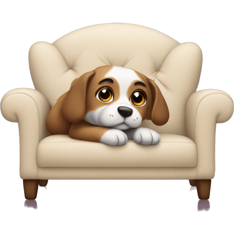 cute animal on couch  emoji