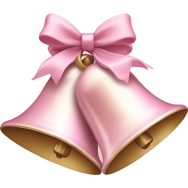 Light pink Christmas bells  emoji