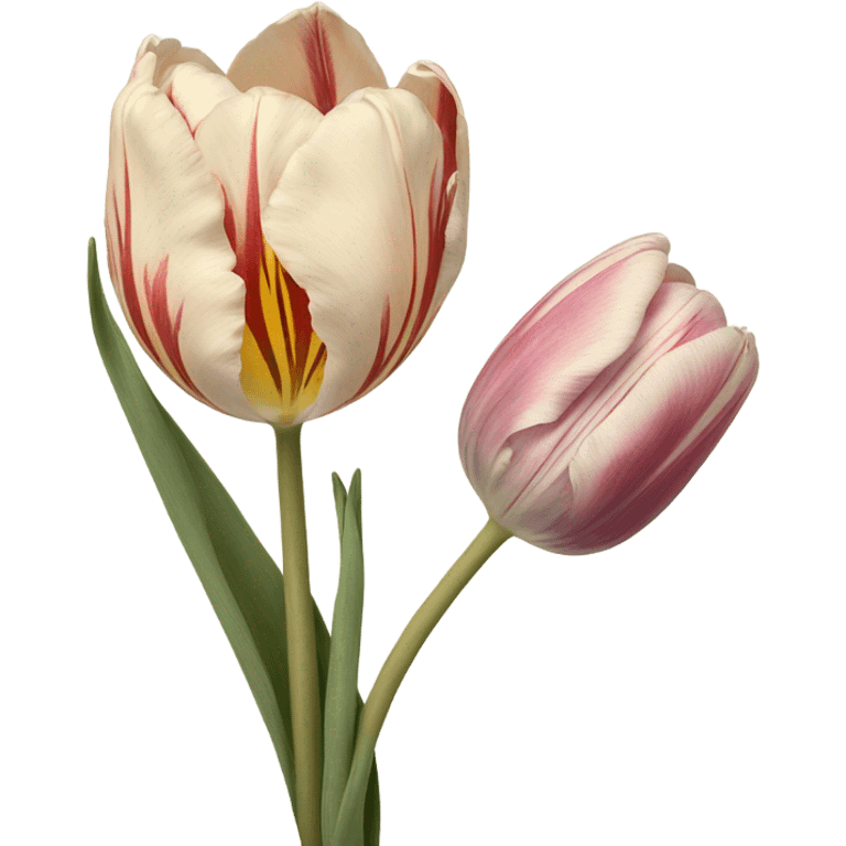 Vintage tulip emoji