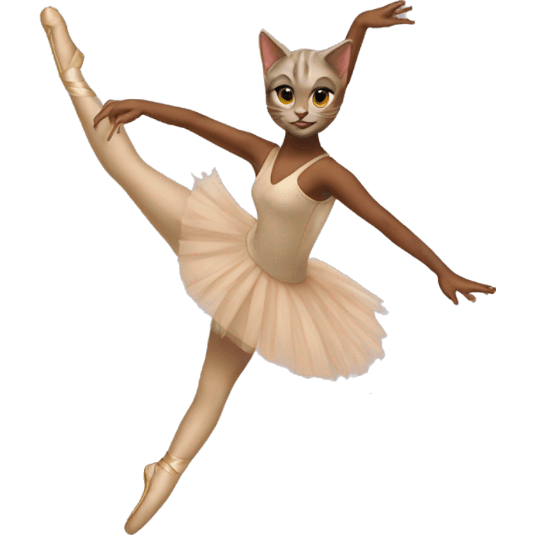 Cat ballet with jades  emoji