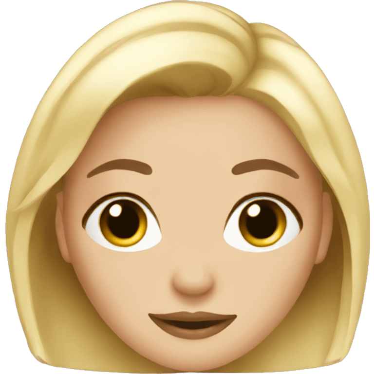 Blonde girl spa emoji