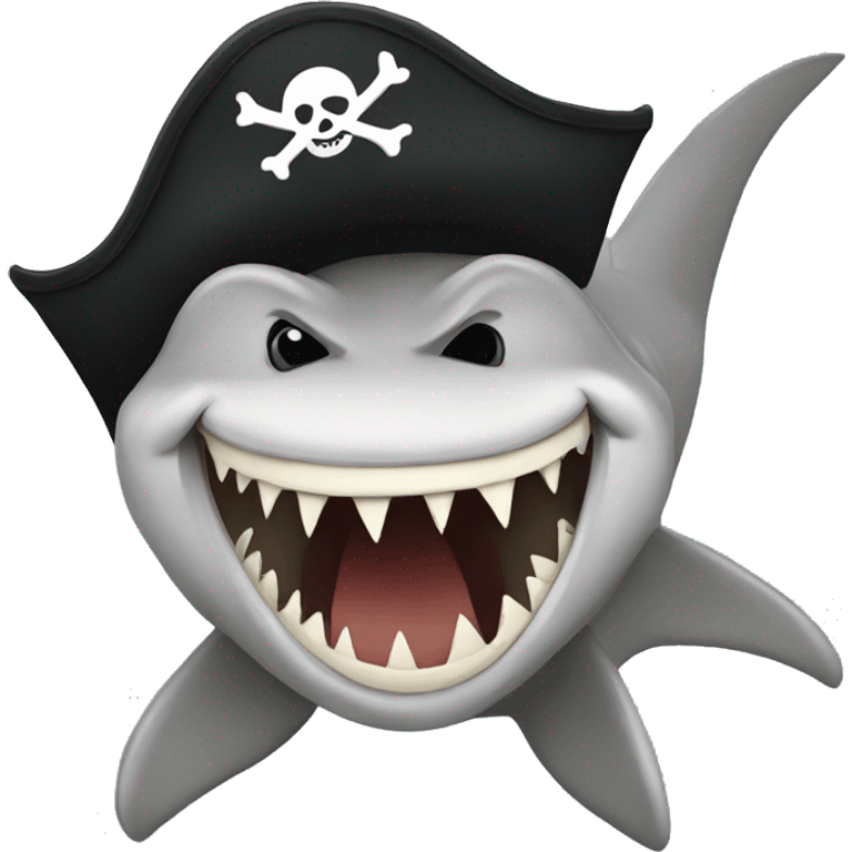 pirate shark emoji