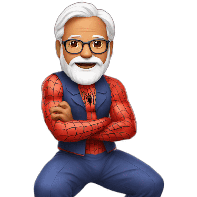 Modi ji spiderman emoji