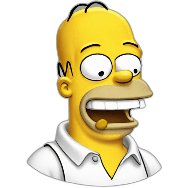 Homer simpson laughing emoji