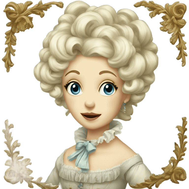 Vintage rococo emoji