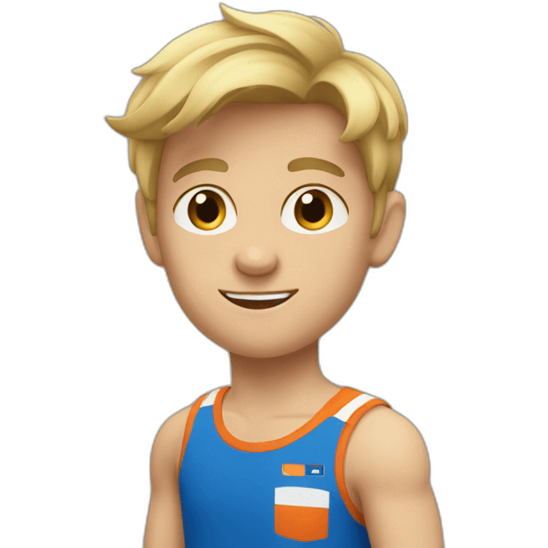 sporty european boy emoji