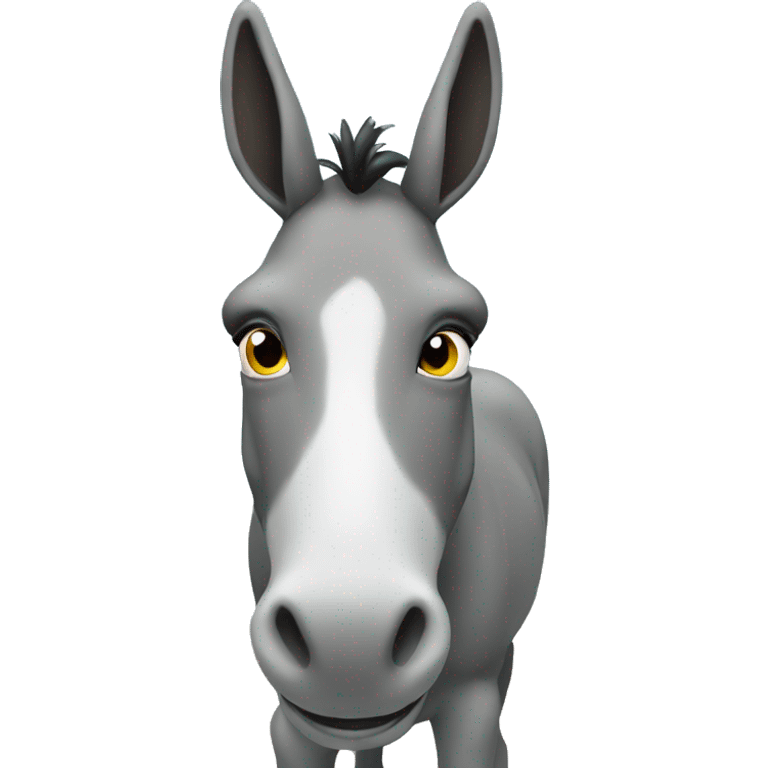 A donkey on skies emoji