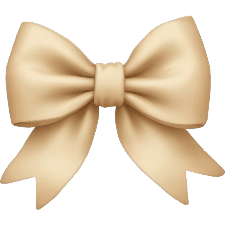 Beige bow emoji