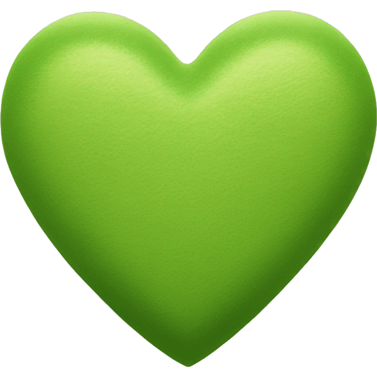 matcha colored heart emoji