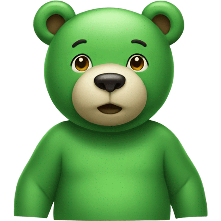 Green bear emoji