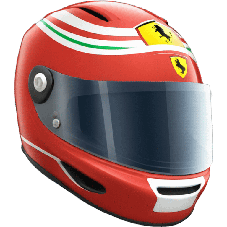 Ferrari F1 helmet  emoji