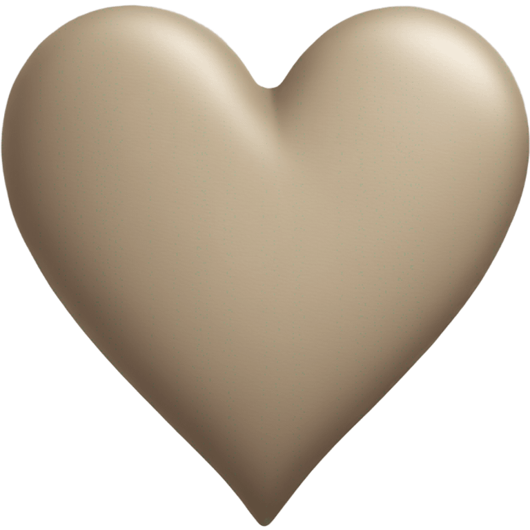 Taupe heart emoji