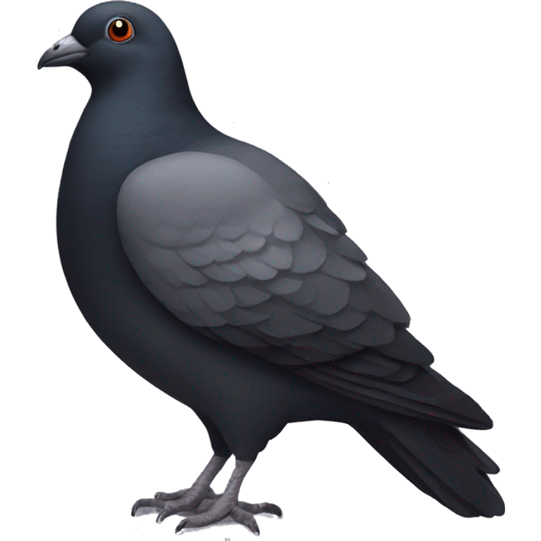 Black pigeon emoji