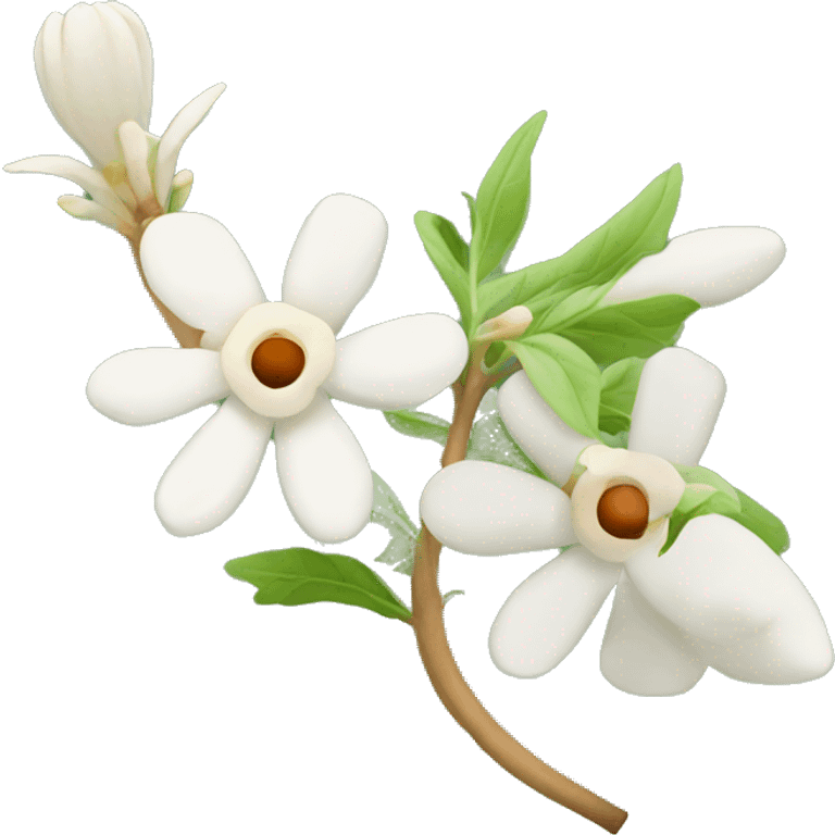 Ashwagandha plant and flower emoji