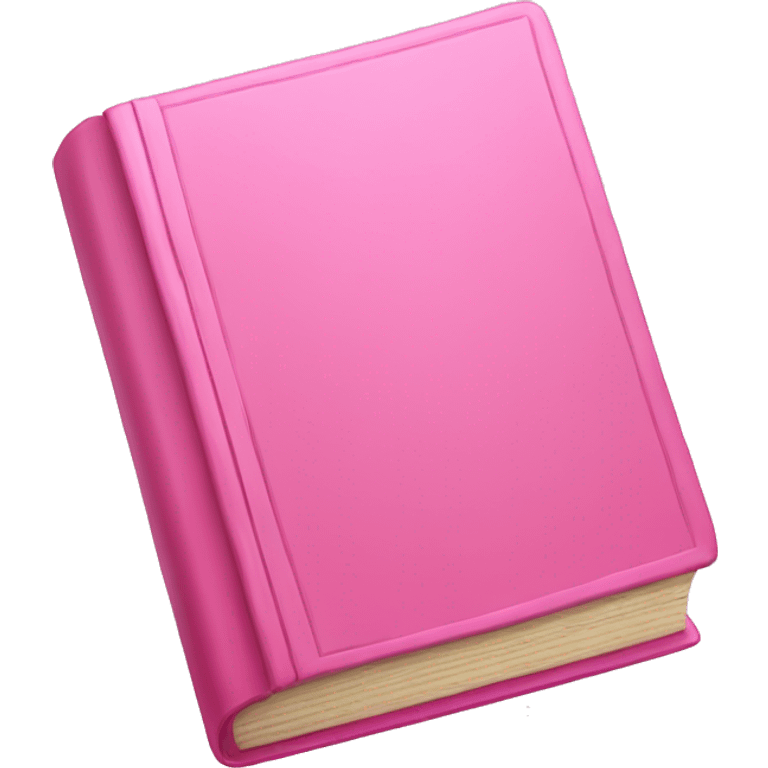 Pink book emoji