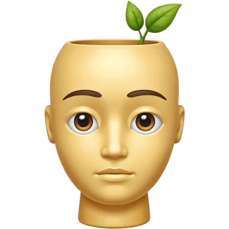 Vase human head  emoji