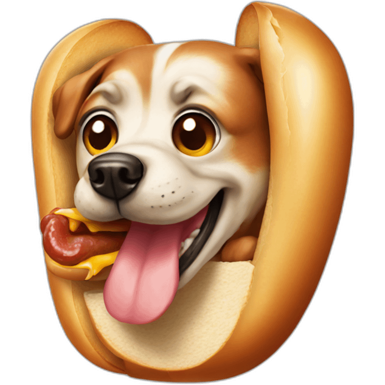 Hot dog emoji