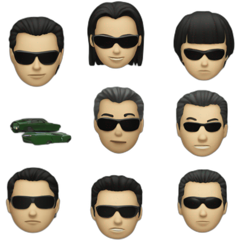 the matrix screen emoji