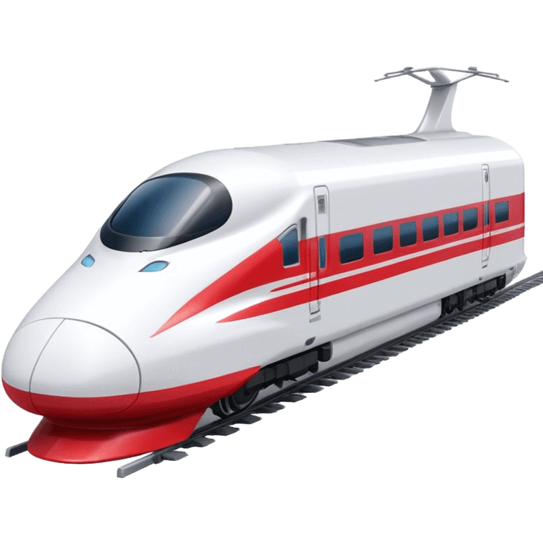 Shinkansen  white and red emoji