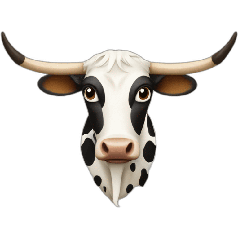 SPOTTED LONGHORN COW emoji