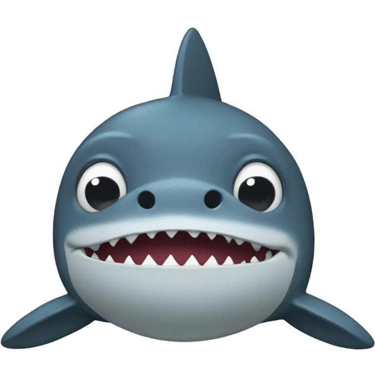 very sad  shark emoji