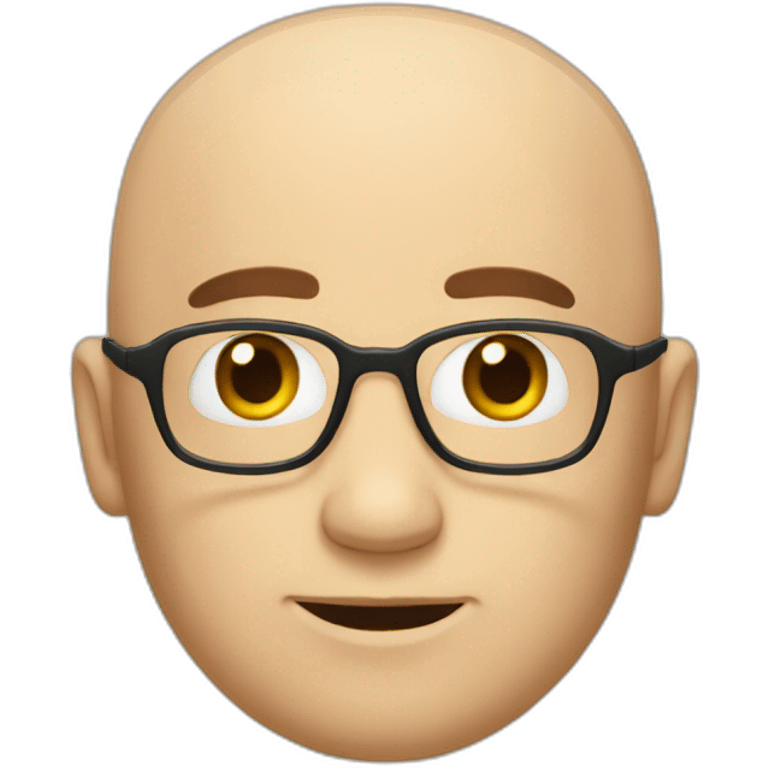 a character with baldness emoji