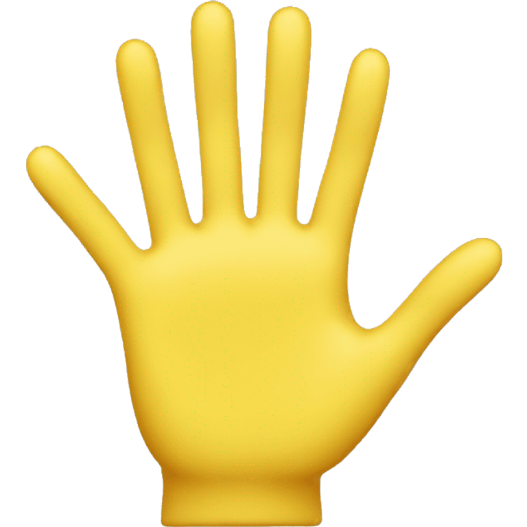 yellow hand emoji