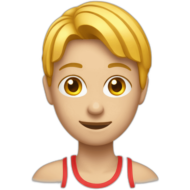 Personne qui est au toilette avec tenue de sport emoji