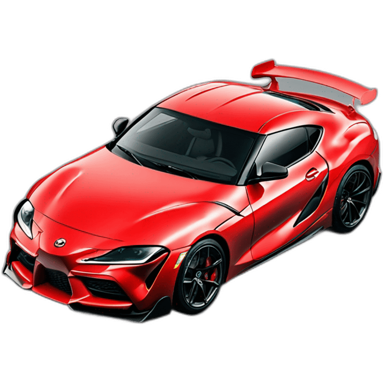 GR Supra in red emoji