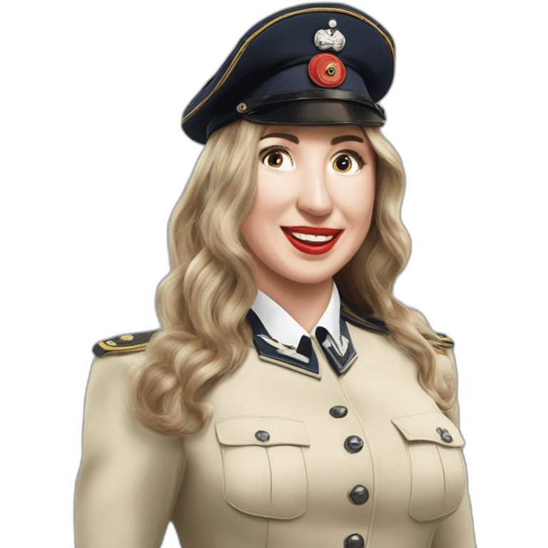 Bdsm Victoria Coren German ww2 uniform underwear model mash potato party emoji