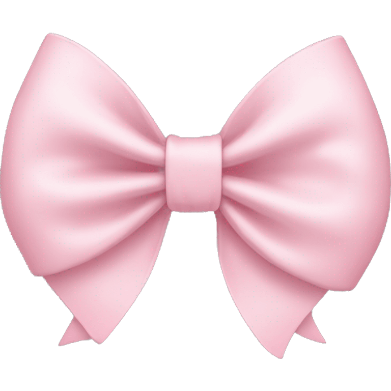 Pale pink bow emoji