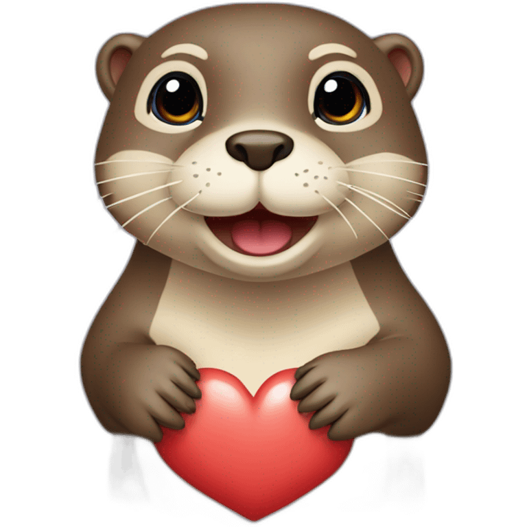 Loutre in Heart emoji