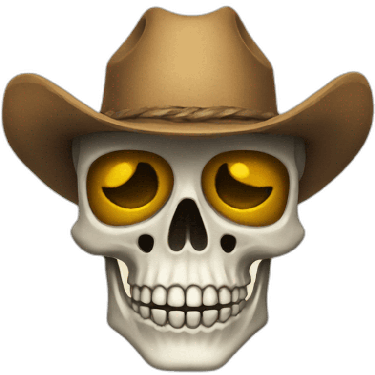 texas and skeleton emoji