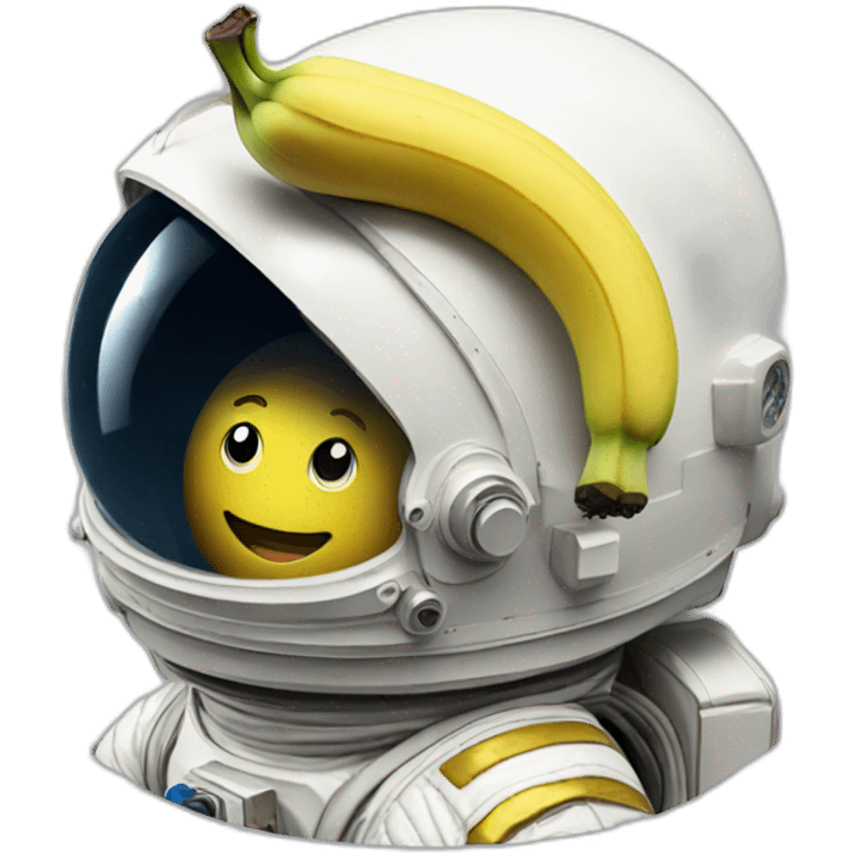 Banana astronaut in space emoji