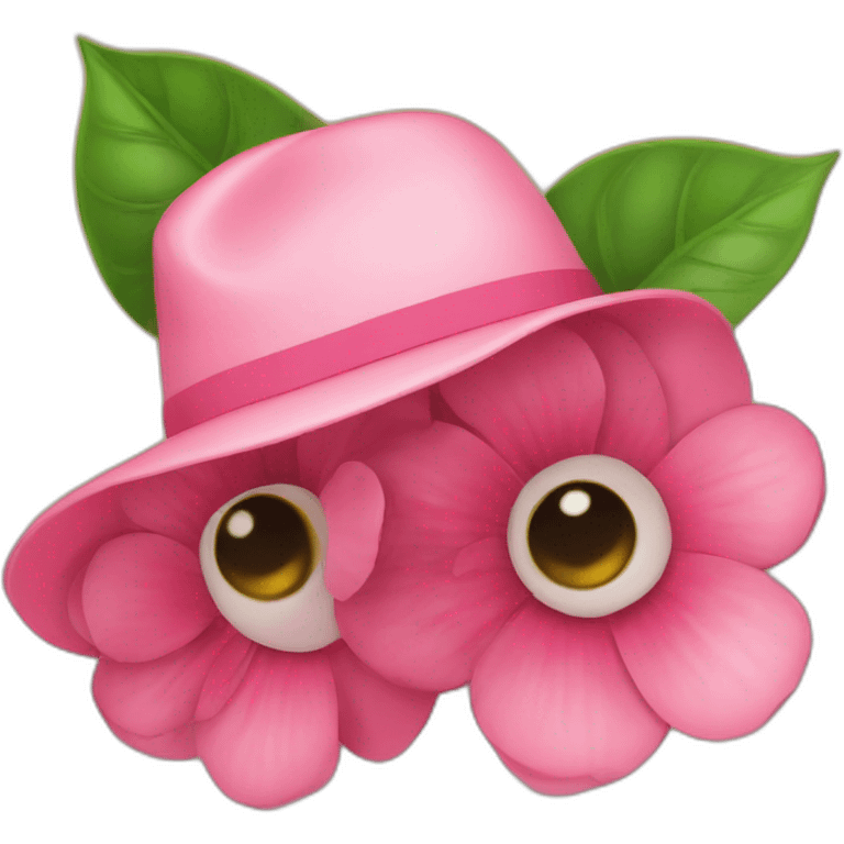 a-flower-with-a-hat emoji