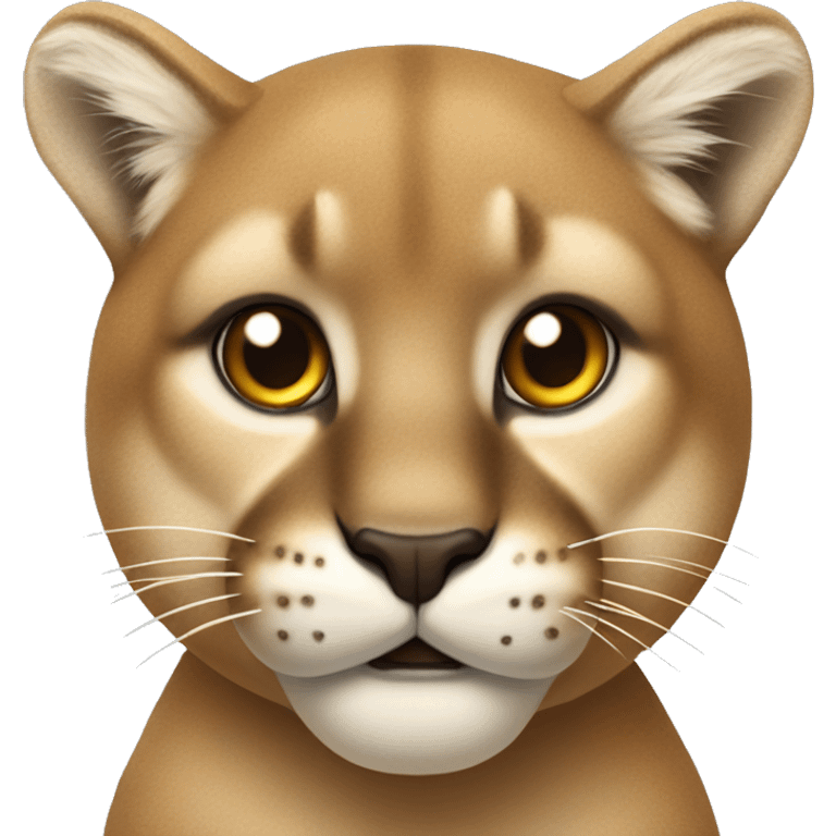 cougar with bushed cheeks emoji